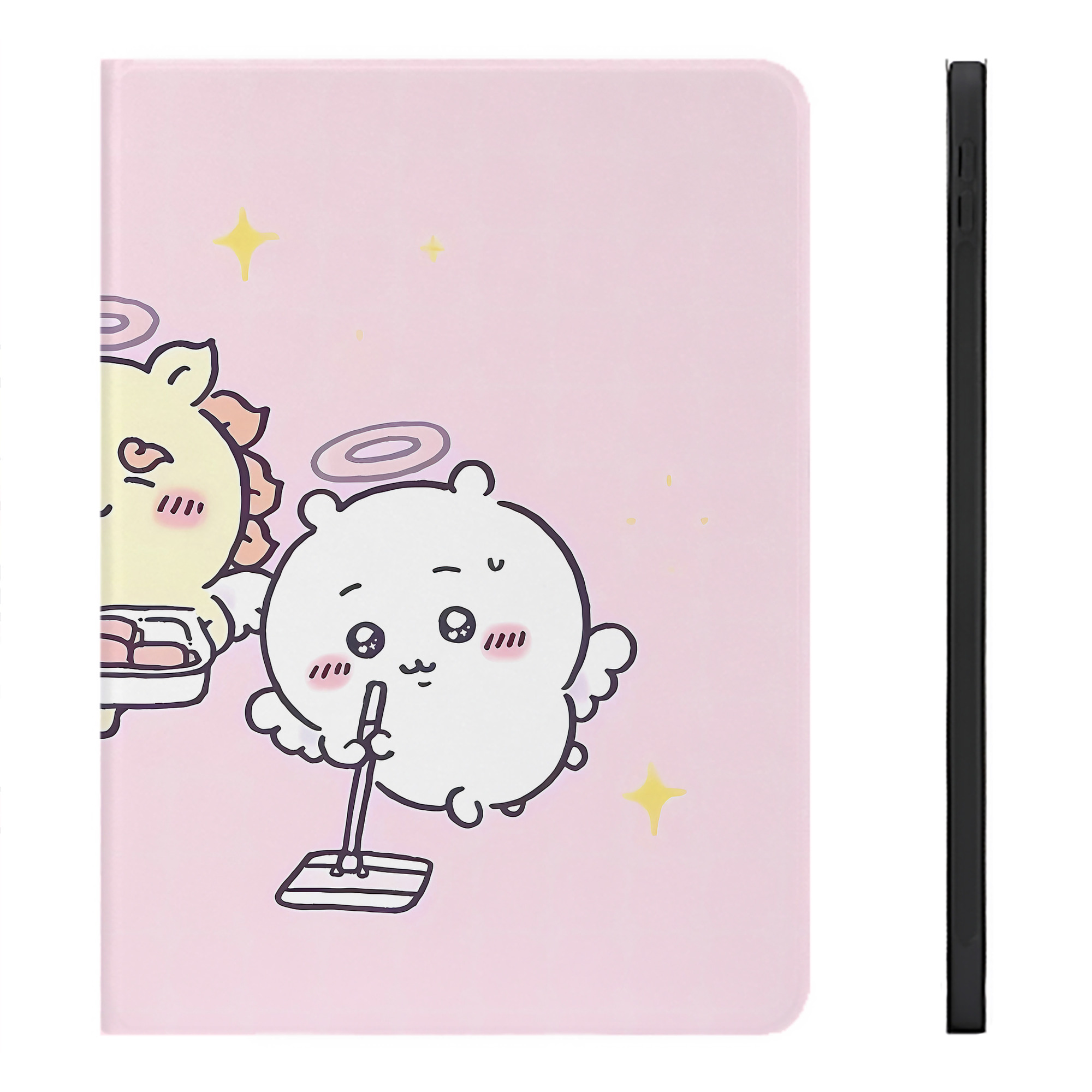 （画像用） ちいかわ Chii-kawa IPadケース ペンホルダー付き ブックスタイルデザイン